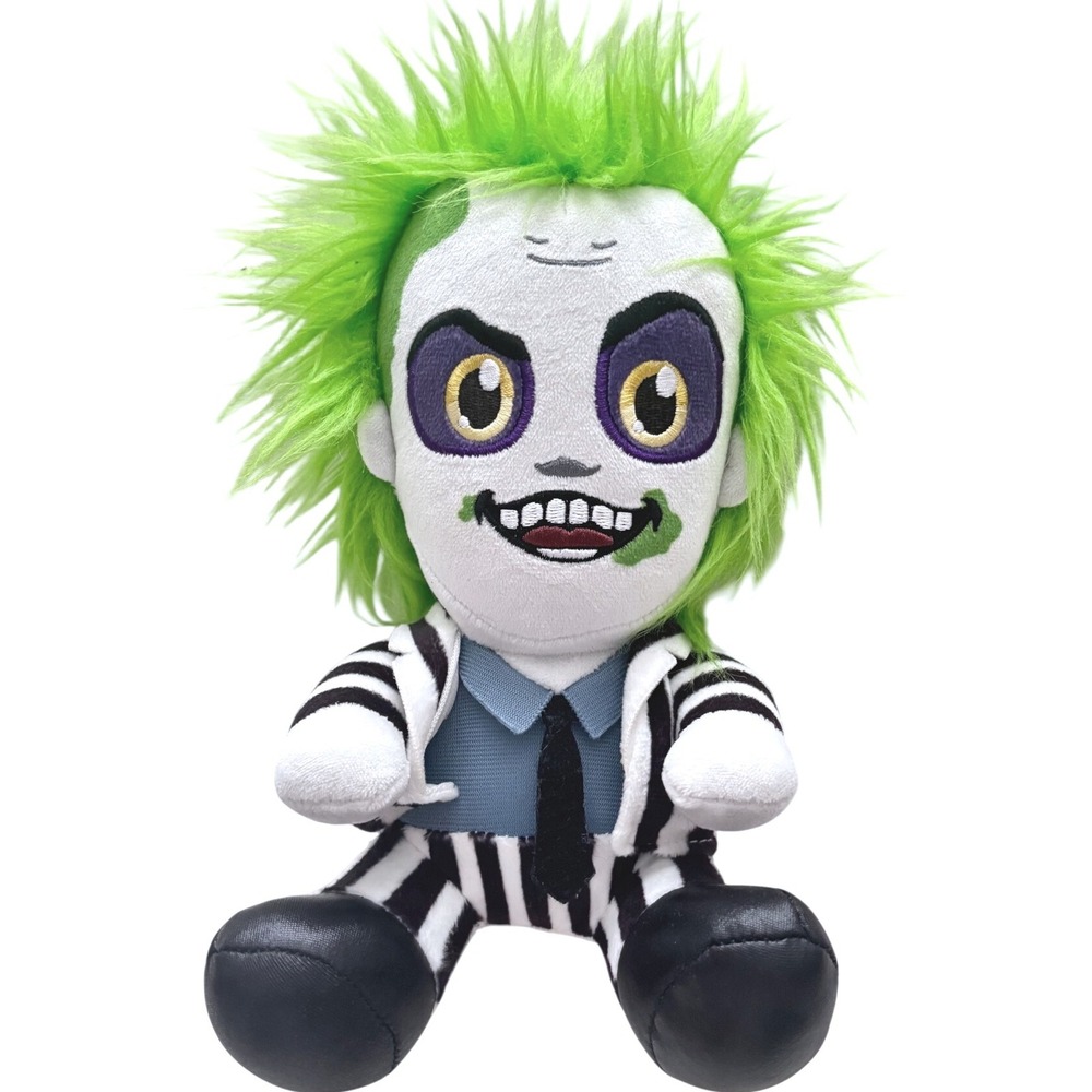 Kidrobot Phunny Beetlejuice Plush 9" Striped Suit Green Hair Horror Doll